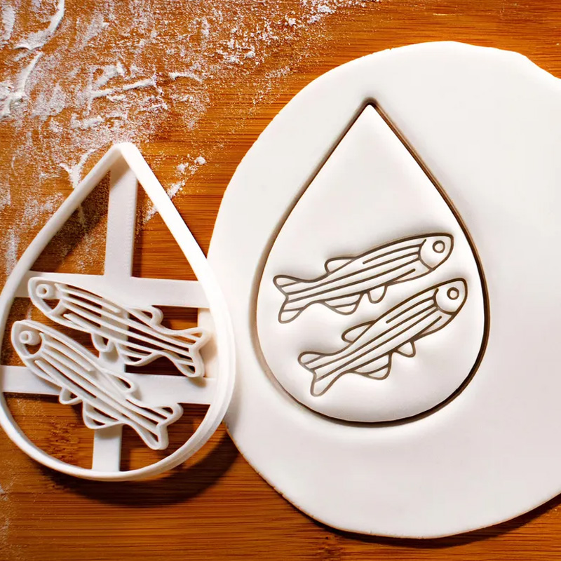 Personalized Fish Clay Cutter Tropical Freshwater Fish Bake Cookies 3D Printed Baking Tool Craft Stamp for Fishing Lover