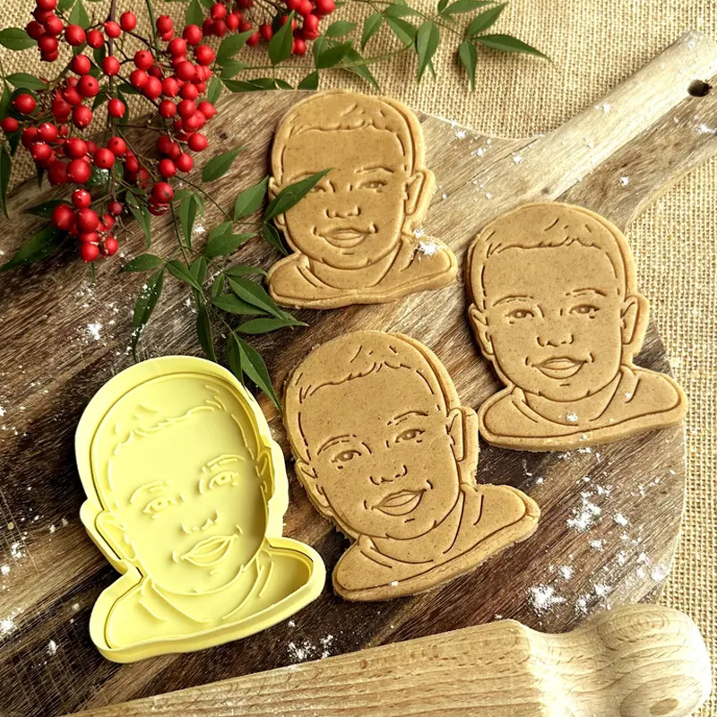 Personalized Your Photo Likeness Custom Portrait Family Celebration Handmade Gift Cookie Cutter
