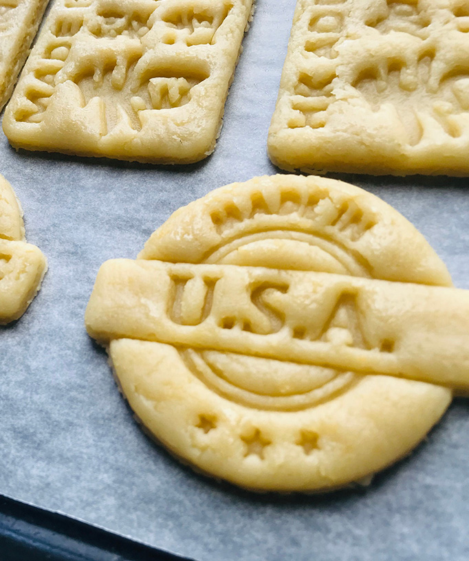 Personalized Made in USA Cookie Cutter Fondant Cutter Custom Text Country / City Name Personalized 3D Printed Bakers Gift