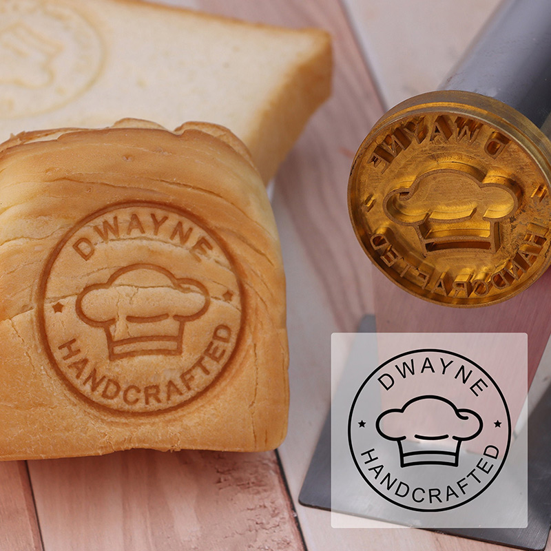 Personalized Brass Branding Iron for Bread Custom Bread Stamp with Name Burger Branding Iron Food Branding Iron Baking Lover Birthday Gift