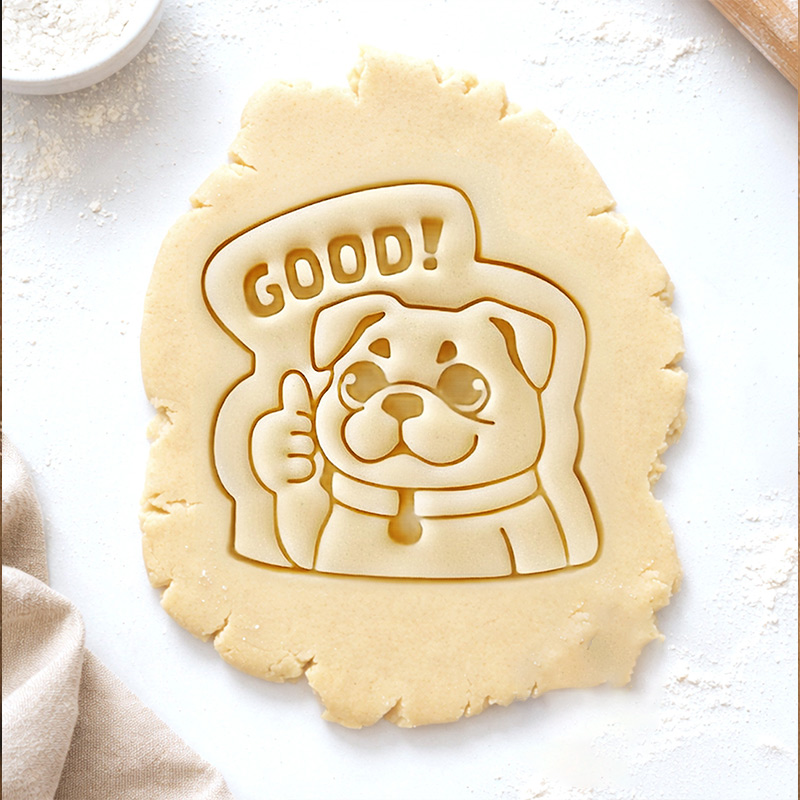 Personalized Bulldog Pit bull Cookie Cutter Funny Dog Stamp Gift for Baking Lovers