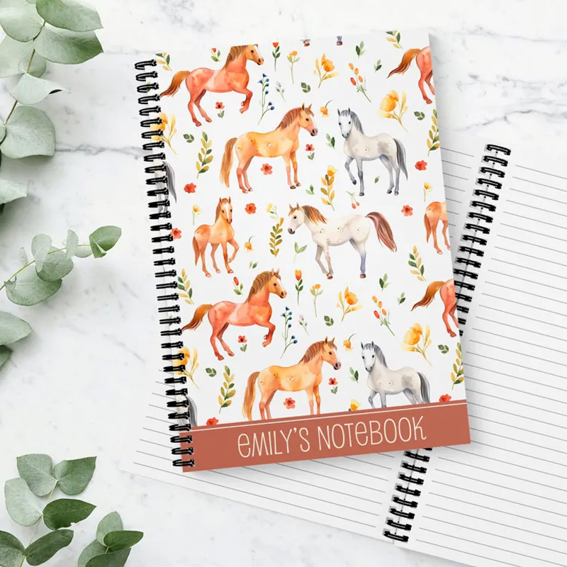 Personalized Horse Lover Notebook Country Rustic Journal Gift for Cowboys Riding Lovers Equestrian Lovers