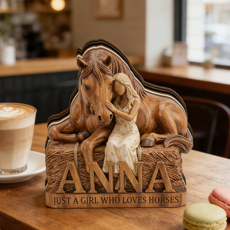 Personalized Equestrian Horse Lover Acrylic Stand Custom Gift for Riding Lovers