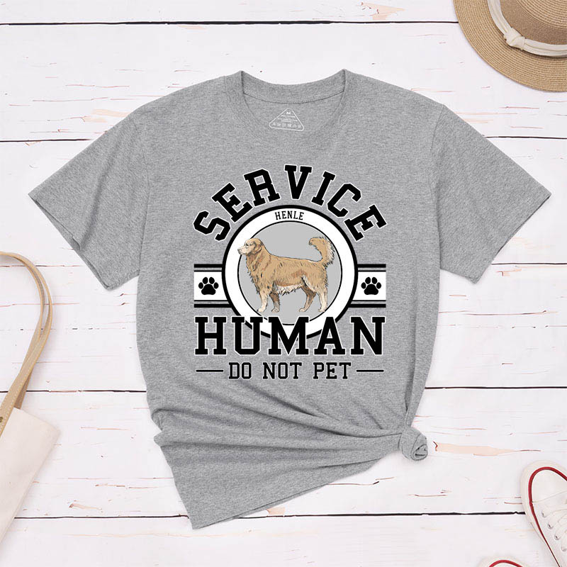 Personalized Dog Lover Service Human T-Shirt