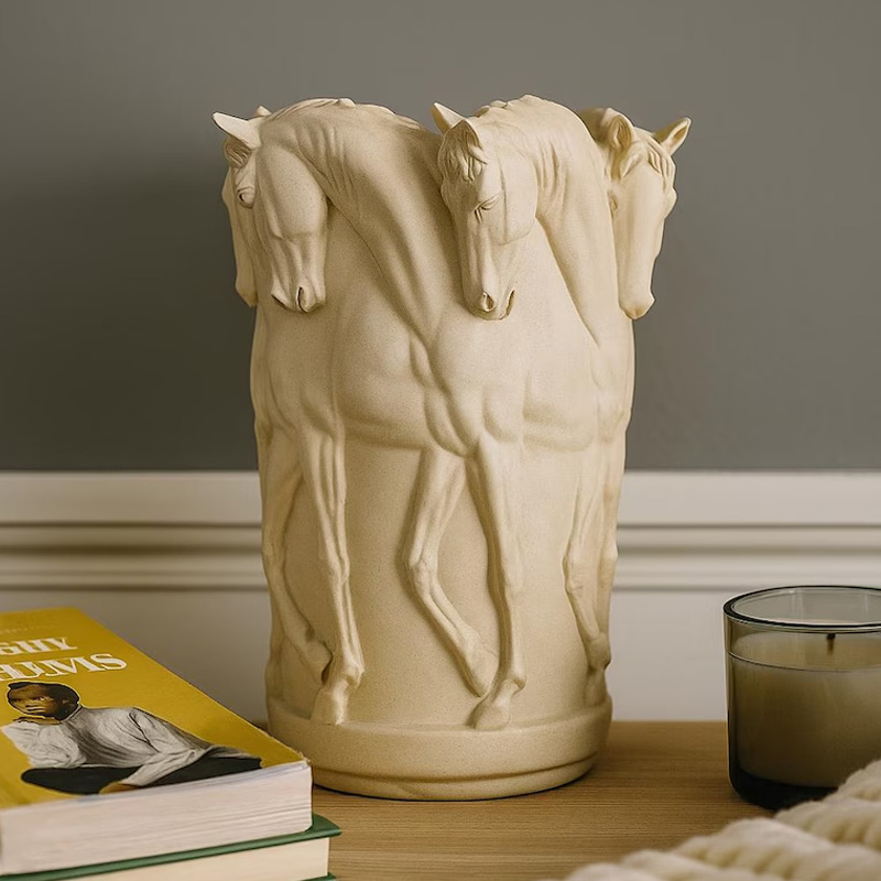 Personalized Stallion Vase 3D Print Horse Sculpture Planter Gift for Equestrian Riding Lovers