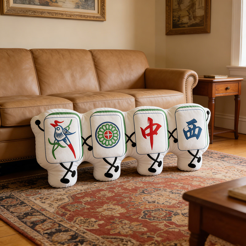 Personalized Charleston Mahjong Pillow Dance Pillow Custom Tiles for Mahjong Lovers Dance Lovers for Holiday Party for Family Friends for Her
