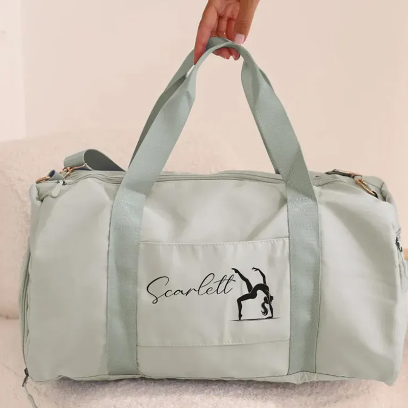 Personalized Gymnastics  Duffle Bag Name Gym Bag Initial Gym Bag Overnight Bag Birthday Christmas Gift for Fitness Lovers