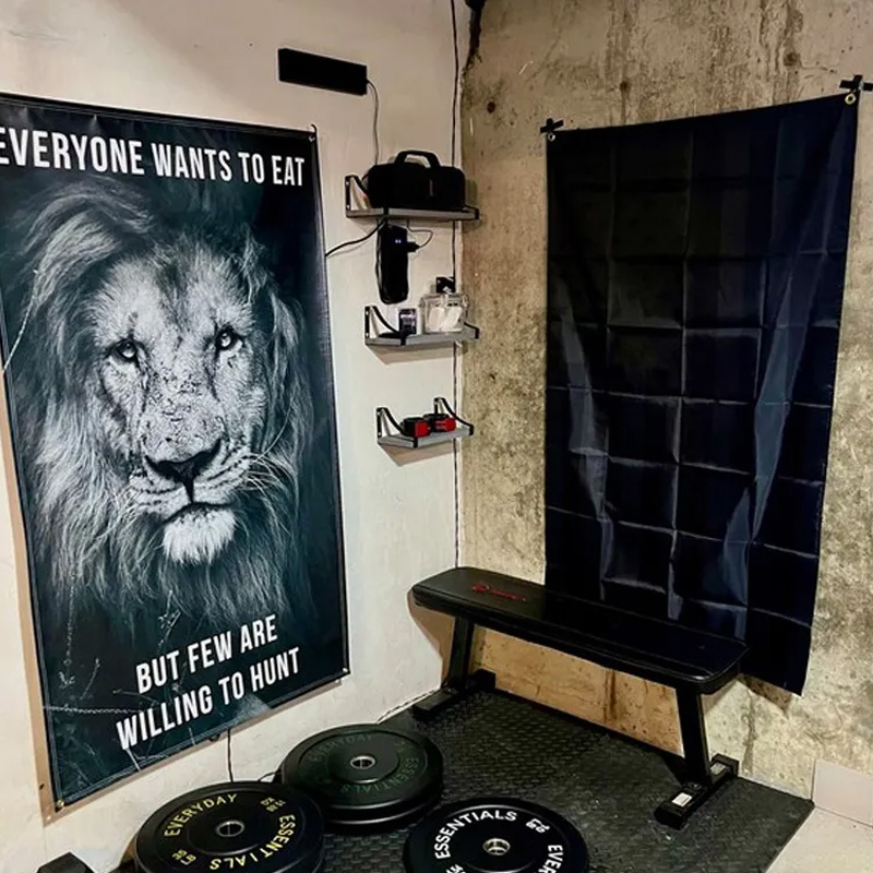 Personalized Gym Blanket Custom Name Soft Cozy Sherpa Fleece Throw Blankets Home Gym Banner Flag for Gym Lover