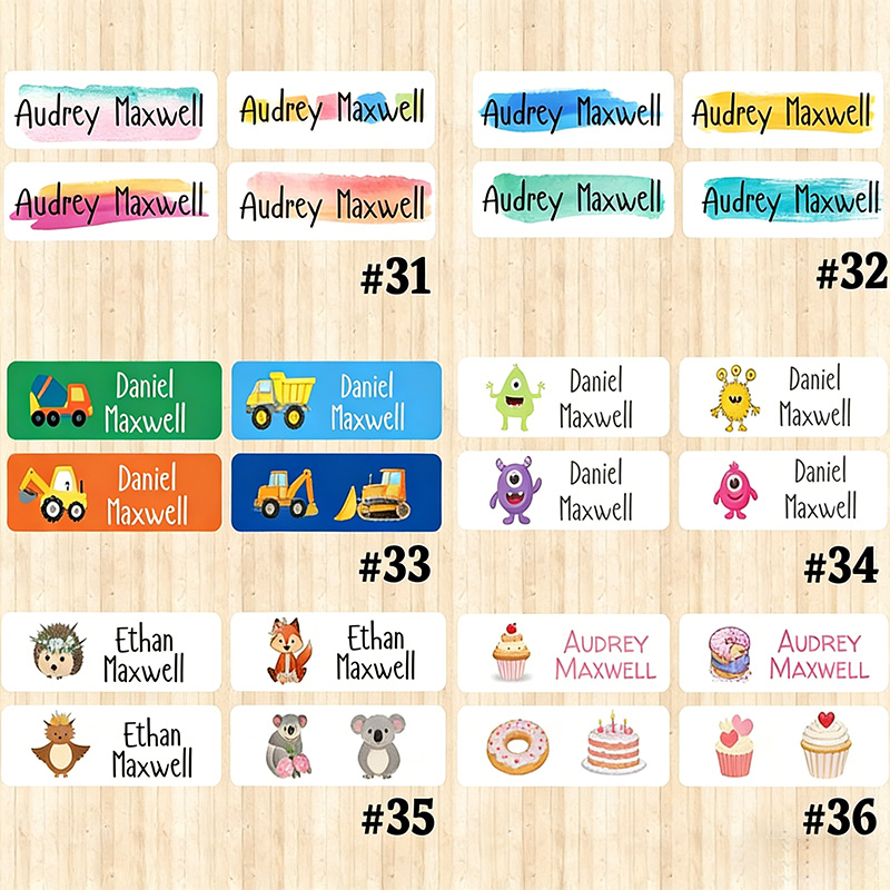 Personalized Waterproof Name Labels School & Daycare Supplies Customized Labels Daycare Labels Name Labels gift for kids