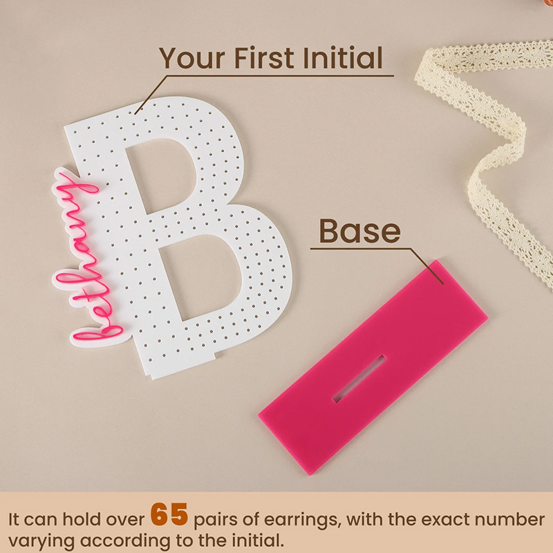 Personalized Earring Holder  Birthday Gift for Her Custom Earring Display Acrylic Jewelry Organizer Teenage Girl Gifts Gifts for Mom