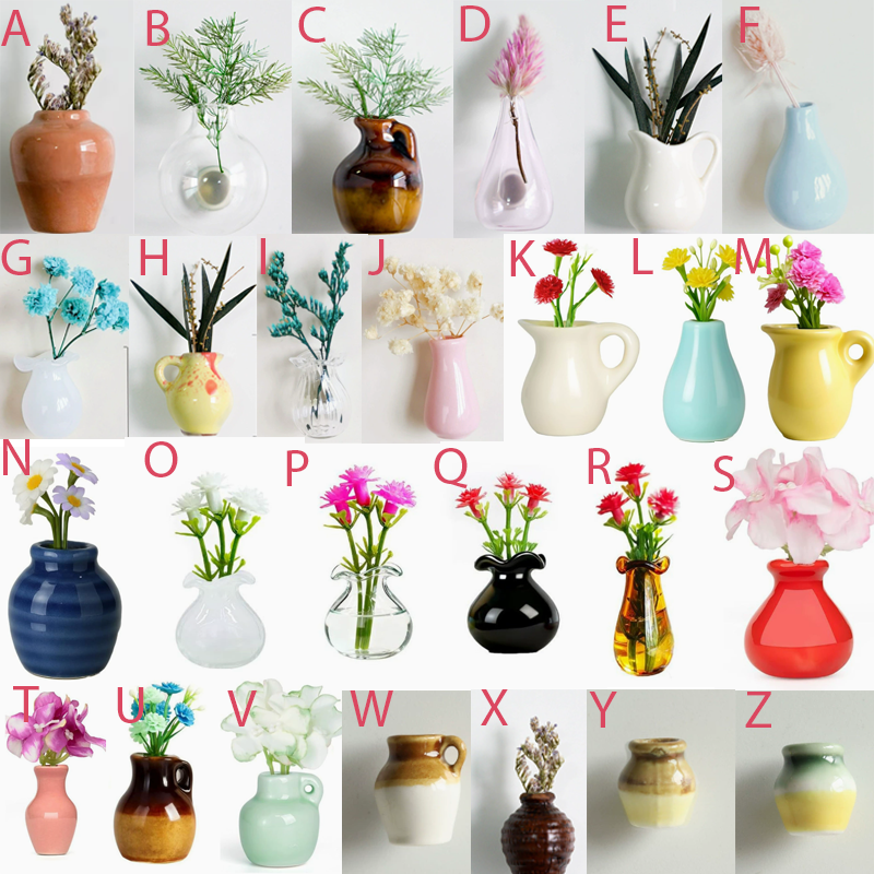 Personalized Handmade Ceramic /Glass Mini Vase Fridge Magnets Refrigerator Magnets for Kitchen