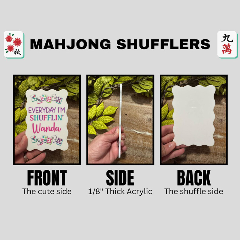 Personalized Mahjong Tile Shufflers Mahjong Accessories Custom Mahjong Gifts Mahjong Shuffler Mahjong Lover Gift Mahjong Gift