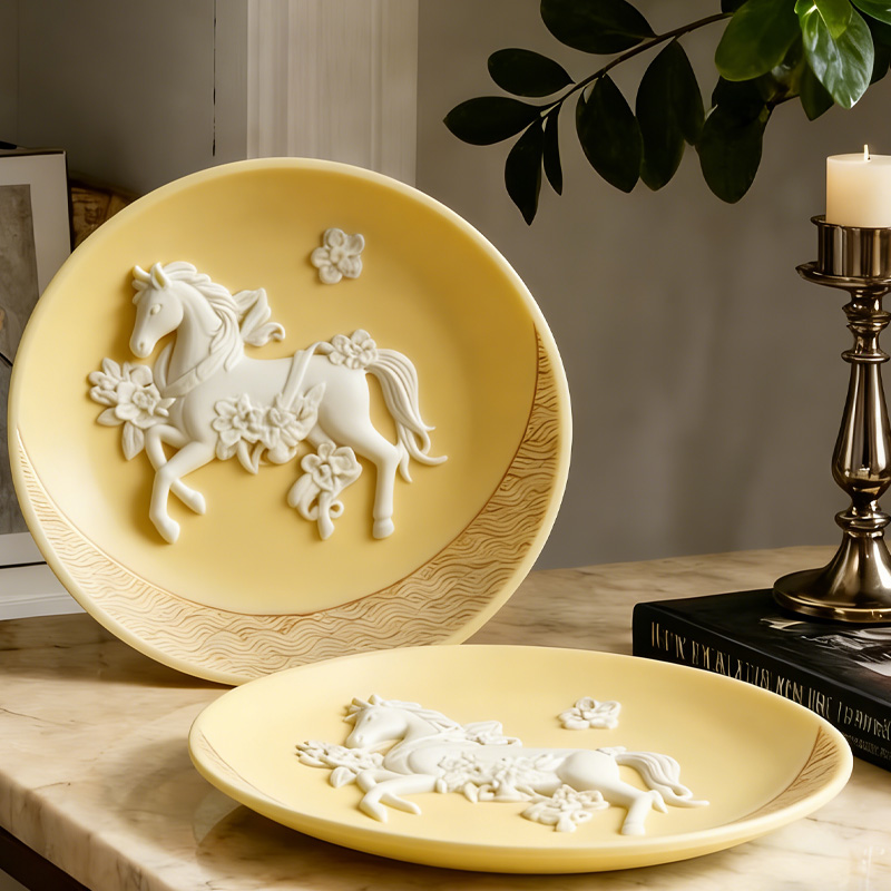 Personalized Horse Jewelry Tray Dish 3D Printed Plate Ring Dish Elegant France Gift for Equestrain Lovers