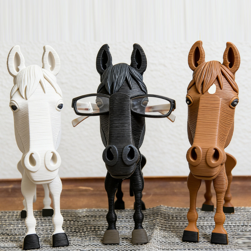 Personalized 3D Printed Horse Glasses Stand Eyeglass Holder for Horse Lover Memorial Decor for Equestrain Lovers