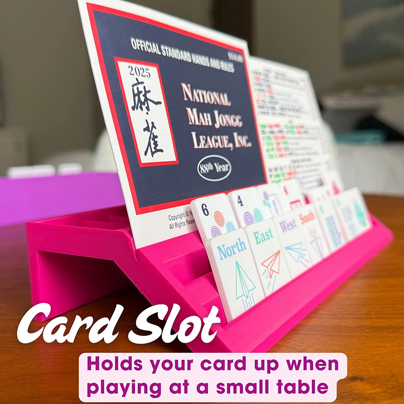 Travel Mahjong Racks, Magnetic Pushers, Mahjong Beginner for Mahjong Lovers
