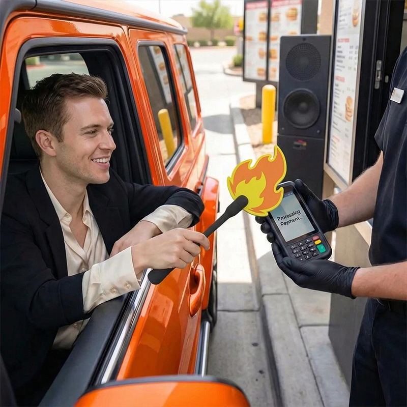 Fire Pay Adjustable Tap-to-Pay Wand – 3D Printed Credit Card Holder