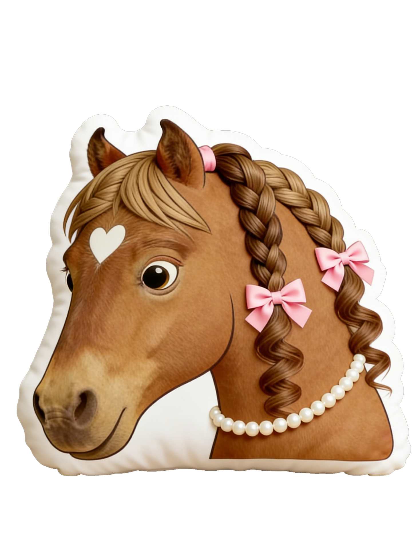 Personalized Graphic 3D Print Funny Horse Cute Animal Decoration Pillow for Equestrain Lovers
