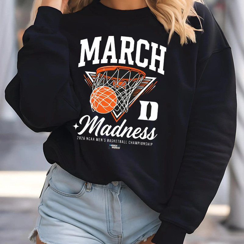 Duke Basketball - 2026 March Madness Basketball - NCAA SweatShirt, Duke Blue Devils Fan Gift, College Basketball Tournament Graphic Tee