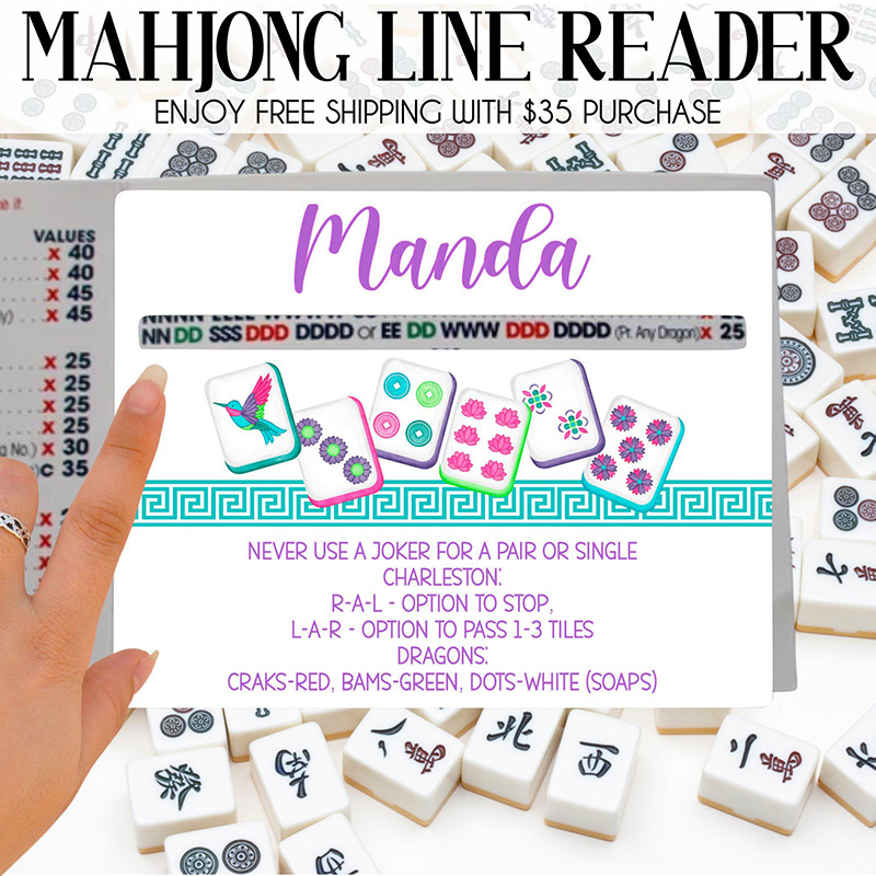 Mahjong Line Reader Gifts Mahjong Accessories Mahjong Line Finder Mahjong Lover Gift