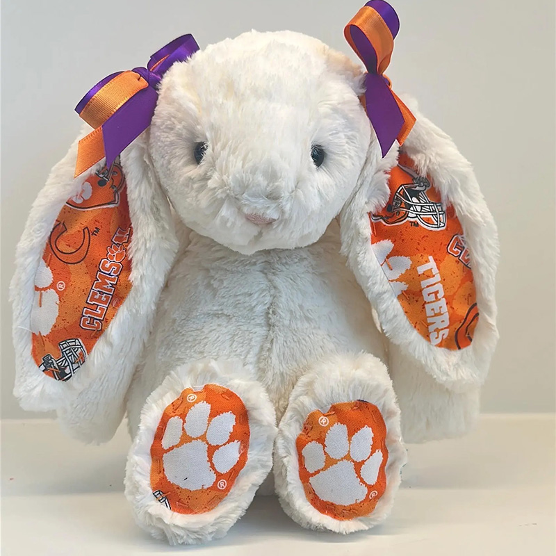 Personalized Collegiate Cute Bunny with Custom School Spirit Bunny  Graduation Alumni Gift - Over 1000+ Schools