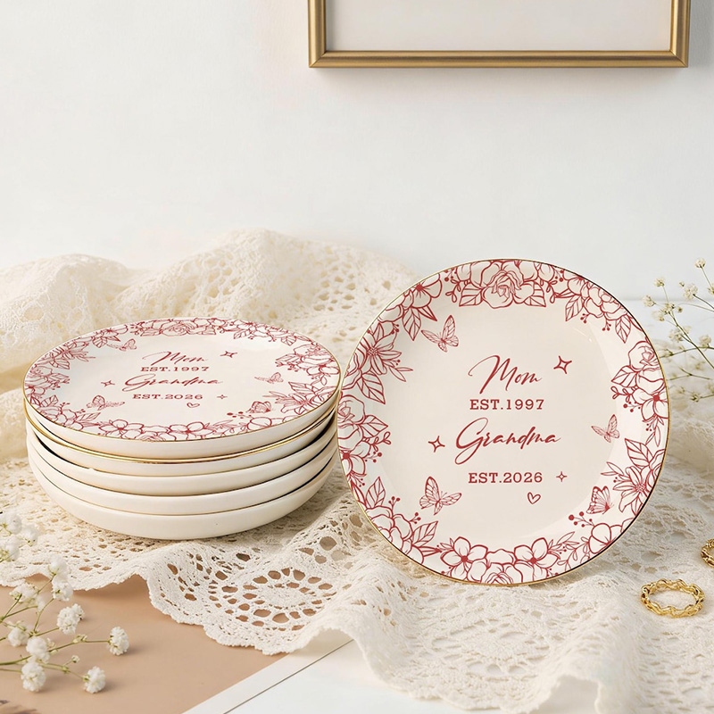 Personalized New Grandma Ring Dish First Time Grandma Gift Mothers Day Gift for Nanny Pregnancy Announcement to Grandparents