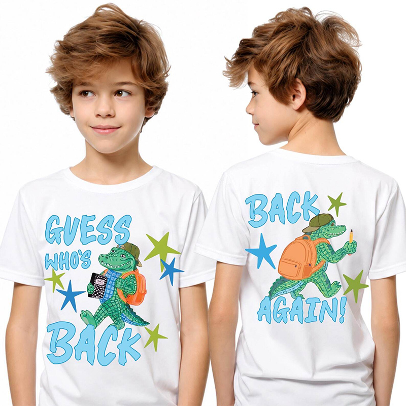 Guess Who's Back Gator Kids Shirts Back To School Shirt First Day Of School Shirts