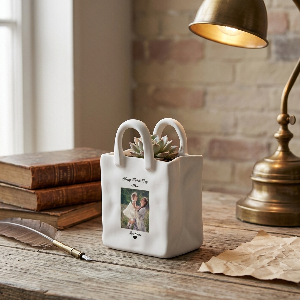 Personalized Handbags Vases Gardening Items Custom Photo Gifts for Mom
