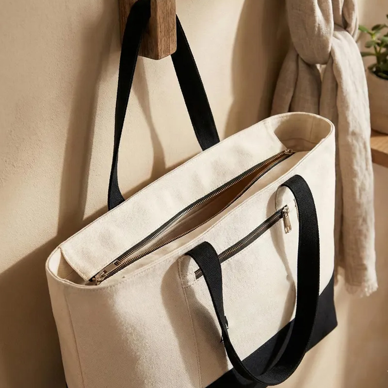 Personalized Zodiac Horoscope Horse Zippered Canvas Tote Bag with Name Essentials Birthday Gift for Equestrain Lovers