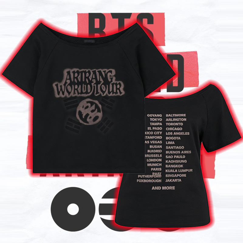 2026 K-Pop Group Boy Band Tour Off-the-Shoulder T-Shirt Concert Cities for Fans