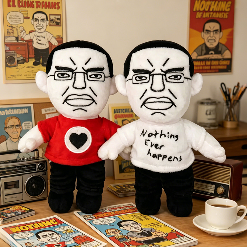 Funny Angry Face Meme Plush Doll Set Internet Chud Expression Toy Soft