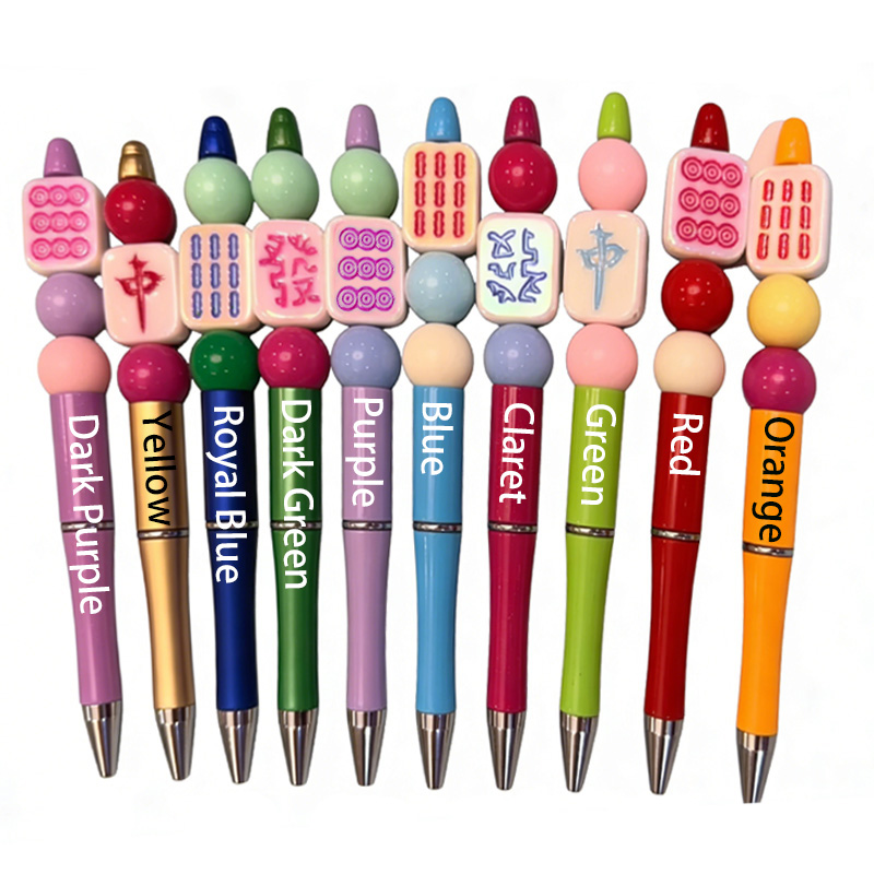 Colorful Creative Mahjong Style Cute Ballpoint Writing Tool Student Gift Stationery Mahjong Pen