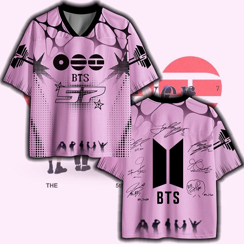 K-Pop Mesh Jersey Korean Pop Group's 2026 World Tour Gift for Fans 