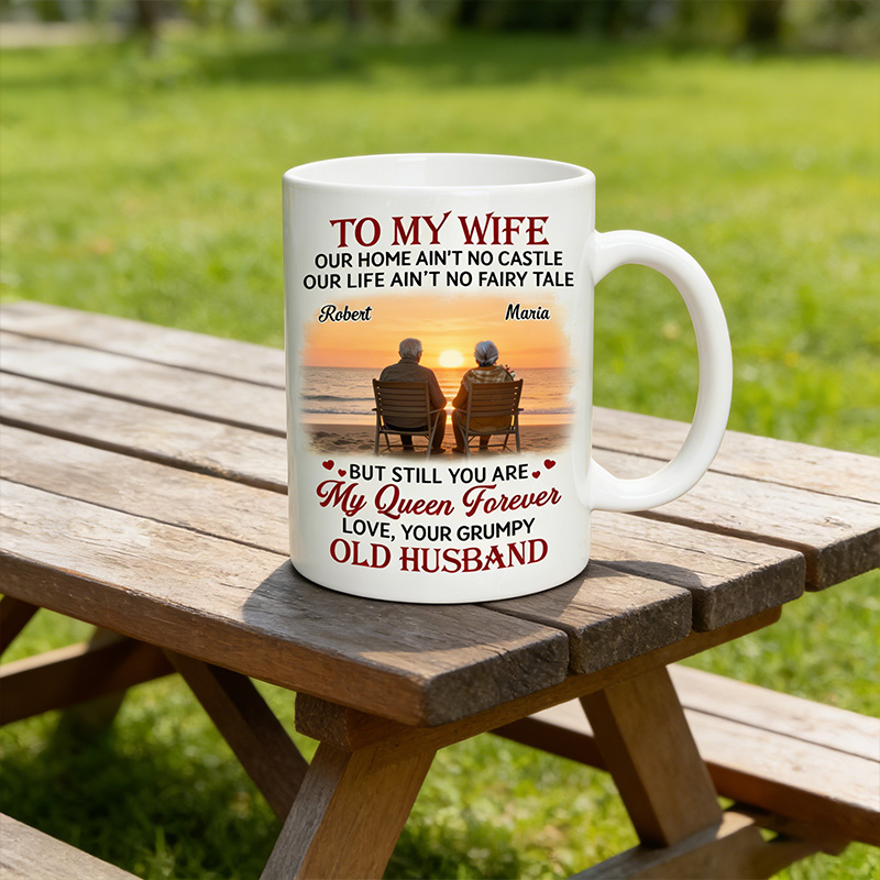 Personalized To My Wife Mug Custom Mug for Wife with Couple Name Anniversary Gift for Her