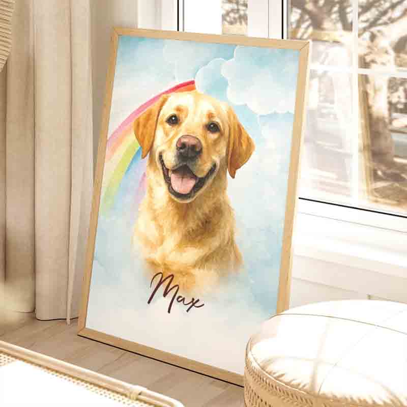 Personalized Pet Lover Pet Memorial Sympathy Gifts for Dogs Pet Portrait