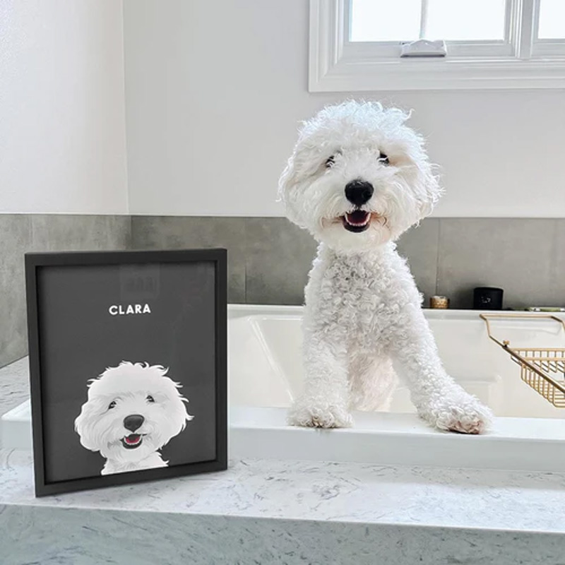 Personalized Pet Lover Modern Pet Portrait