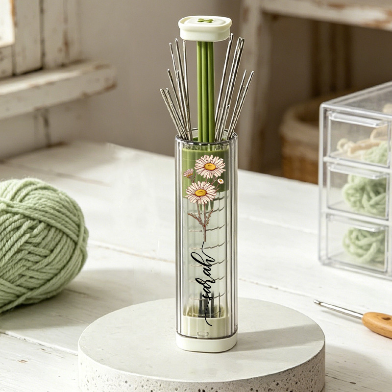 Pop up Needle Storage Magnetic Sewing Needle Case Magnetic Sewing Needle Case with Pop-Up Tray Multi-Purpose Needle & Thread Kit for Crochet Seaming & Diy Repair