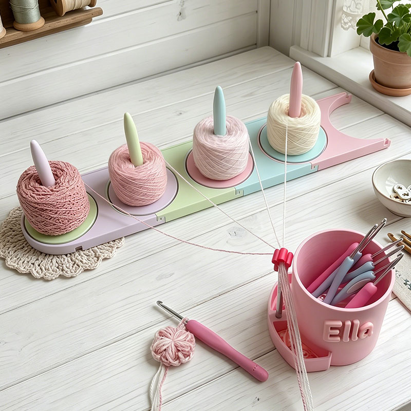 Personalized Crochet Tool Storage Box Crochet Tool Storage Rack Yarn Ball Holder Which Feeds by Revolving the Wool for Knitting and Crocheting