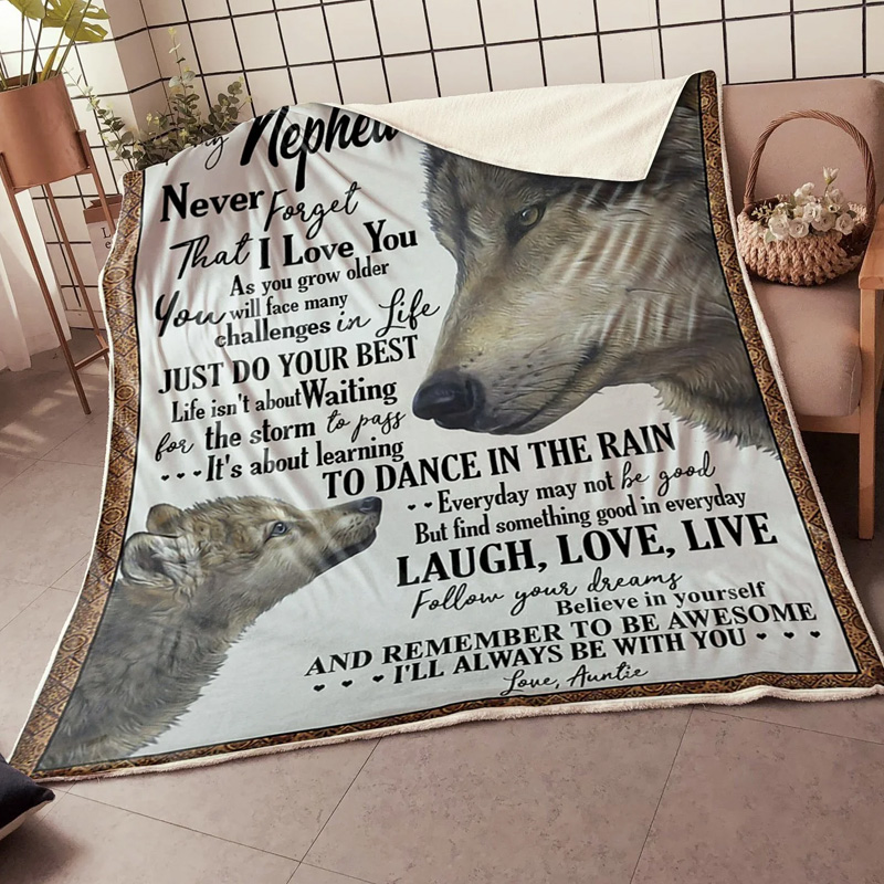 Personalized To My Grandson Wolf Letter From Grandma Believe In Yourse