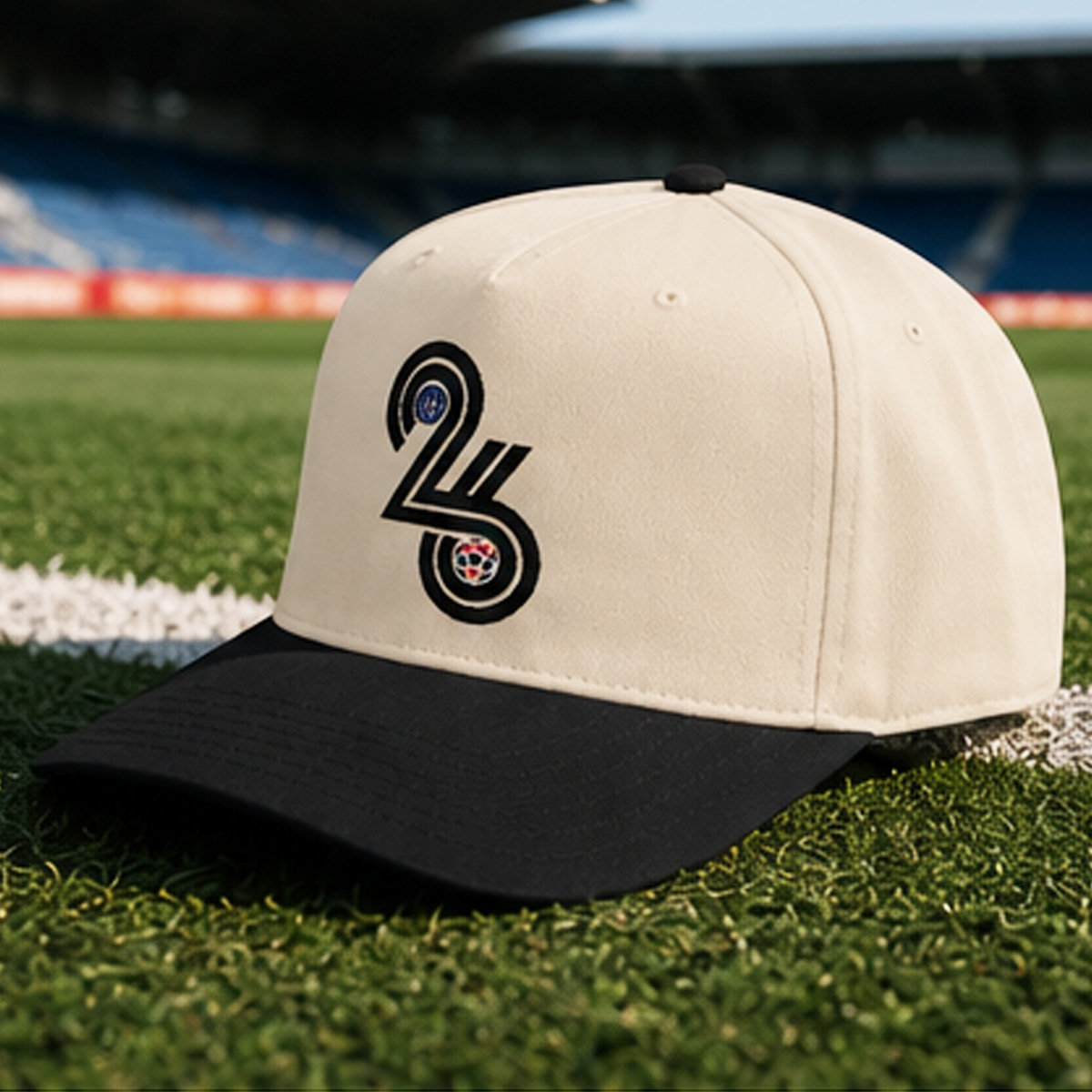 Personalized 2026 World Football Hat Embroidery 26 and Custom Name Gift for Football Fans
