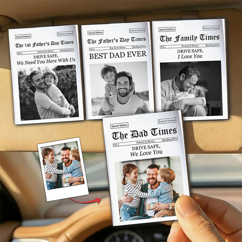 Personalized Car Visor Clip The Dad Times Drive Safe Daddy We Love You Gift for Dad