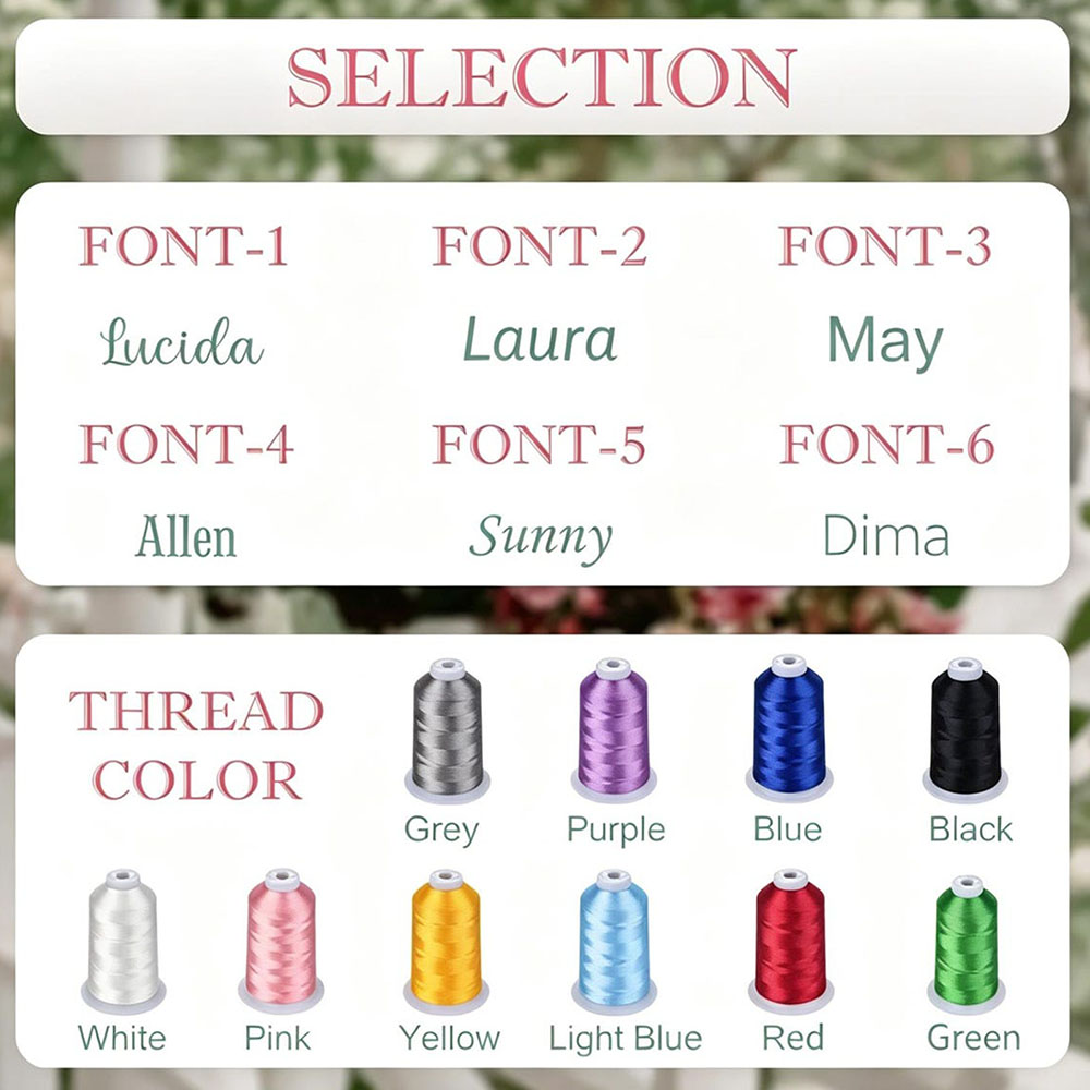 Personalized Crochet Tool Storage Tote Bag Embroidered Gingham Tote Bag Custom Name Canvas Tote Reusable Shopping Bag