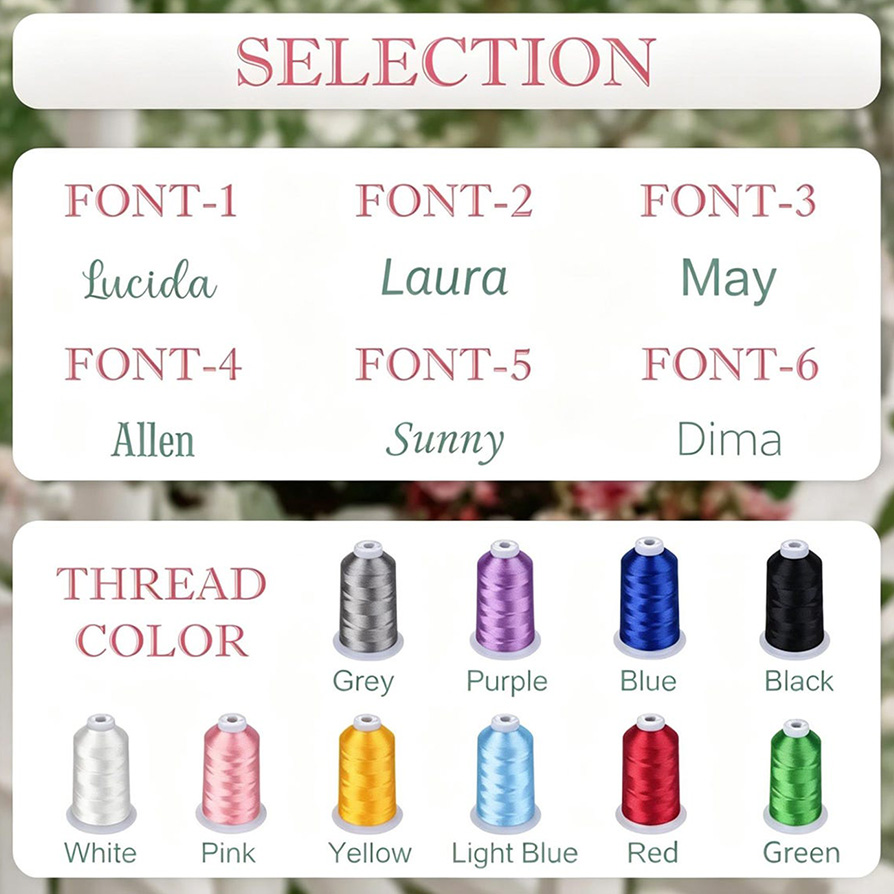 Personalized Crochet Tool Storage Tote Bag Embroidered Gingham Tote Bag Custom Name Premium Oxford Cloth Tote Reusable Storage Bags