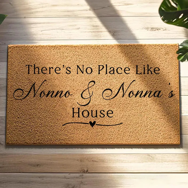 Personalized There Is No Place Like Our House Doormat Housewarming Gift Durable Welcome Mat for New Home Indoor Outdoor Door Mat Family Home Decor Rug Sale-megacustom