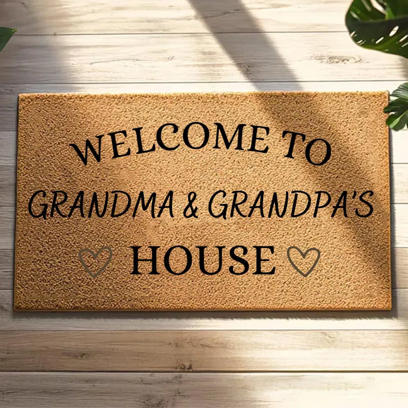 Personalized Welcome to Our House Doormat Housewarming Gift Durable Welcome Mat for New Home Indoor Outdoor Door Mat Family Home Decor Rug Sale-megacustom