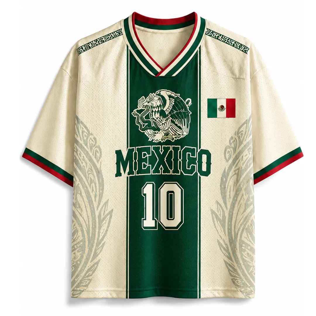 Personalized MX 26 Soccer Mesh Jersey – Classic Green Pride for Mexico Fans