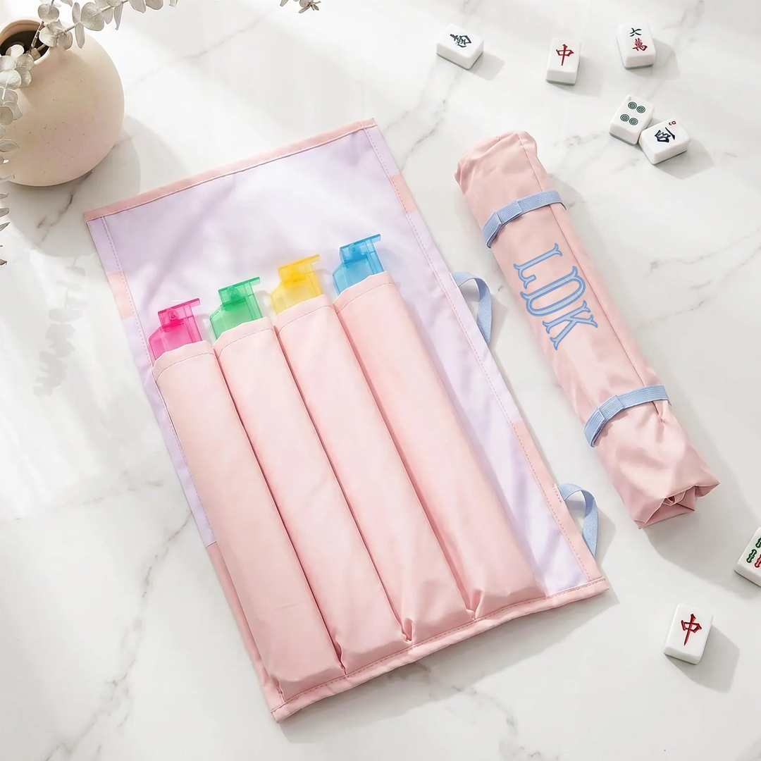Personalized Mahjong Racks Storage Bag Custom Embroidery Monogram Mahjong Game Night Accessory Gift for Mahjong Lovers
