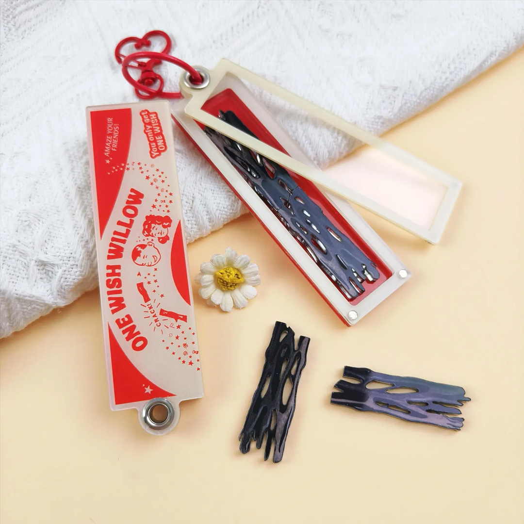 Obsession One Wish Willow Shaker Keychain With Breakable Magnet Willow
