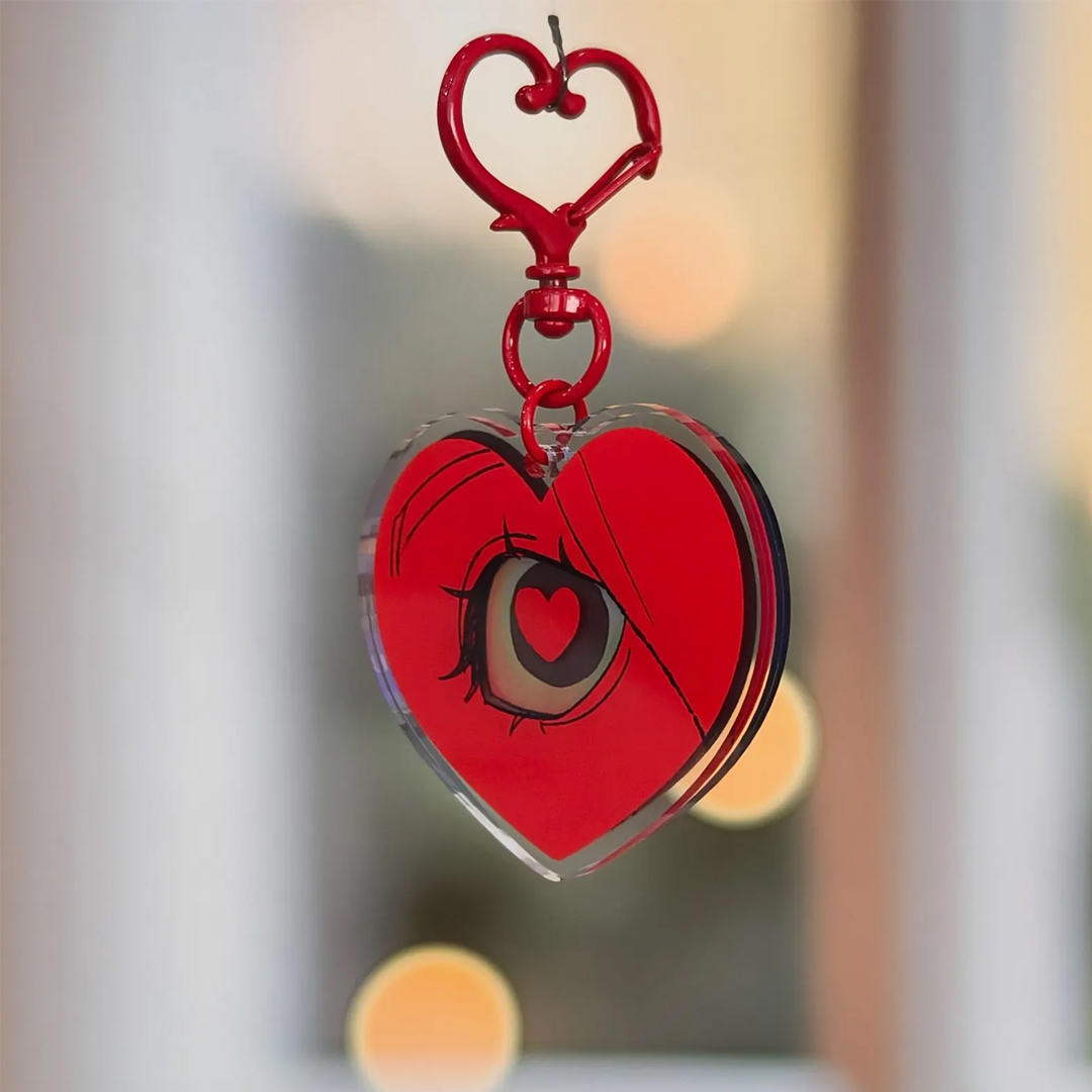 Obsession Inspired Magnet Layers Keychain Eye Charm