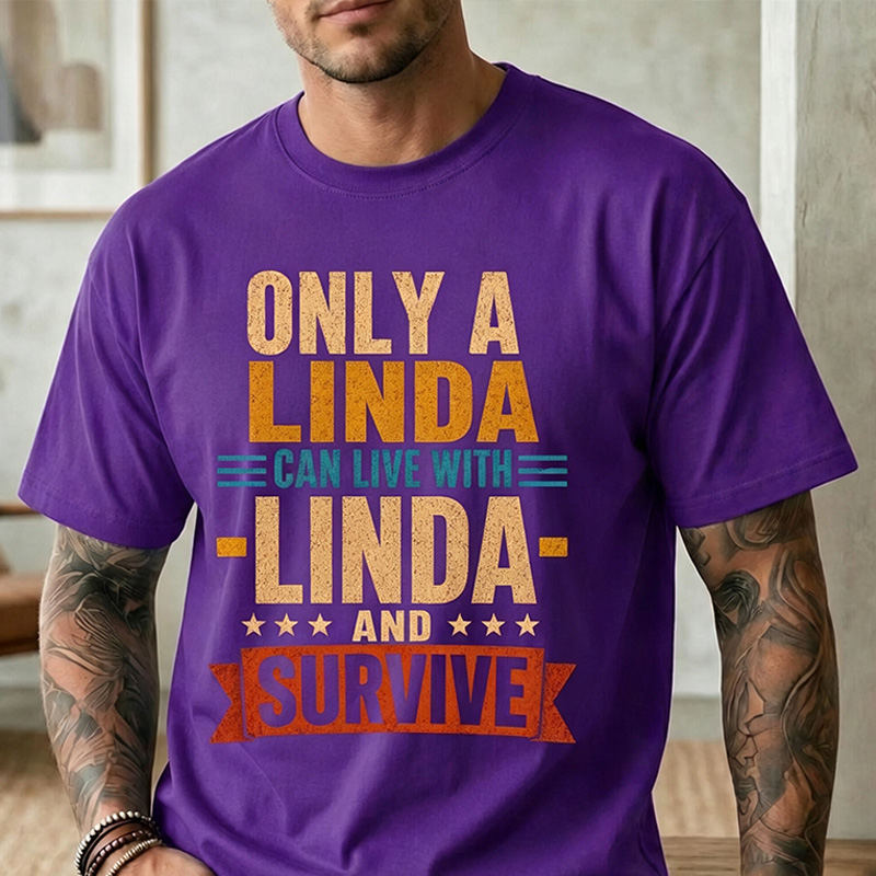 Personalized Only A Real Man Can Live With Name And Survive T-Shirt Personalized Husband Gift Custom Funny Men Gift Dad Graphic Tee