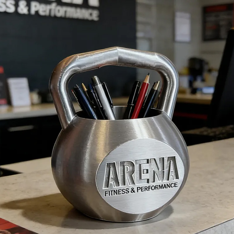 Personalized KettleBell Pen Holder Gym Desk Organizer Gym Gift CrossFit Pen Cup Gym Accessory Great Gift for Coach Trainer Gym Lover